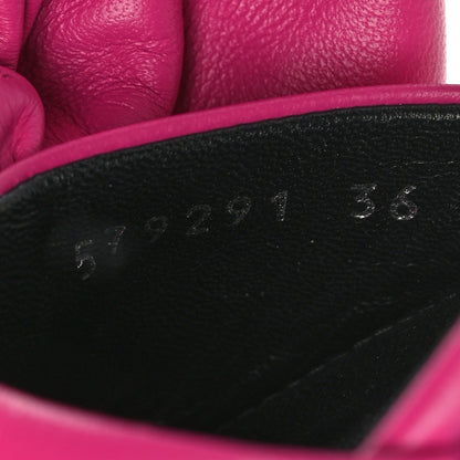 Balenciaga Soft Nappa Square Knife Bow Mule Sandals 36 Magenta Pink 6 of 9