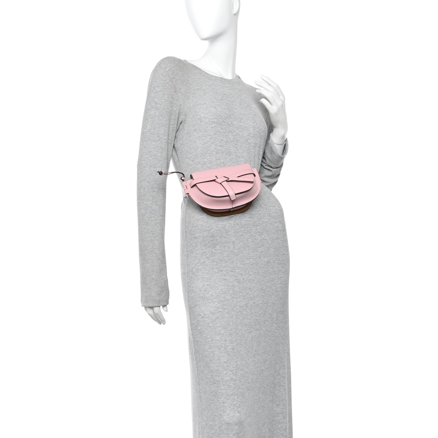 Calfskin Mini Gate Belt Bag Pastel Pink