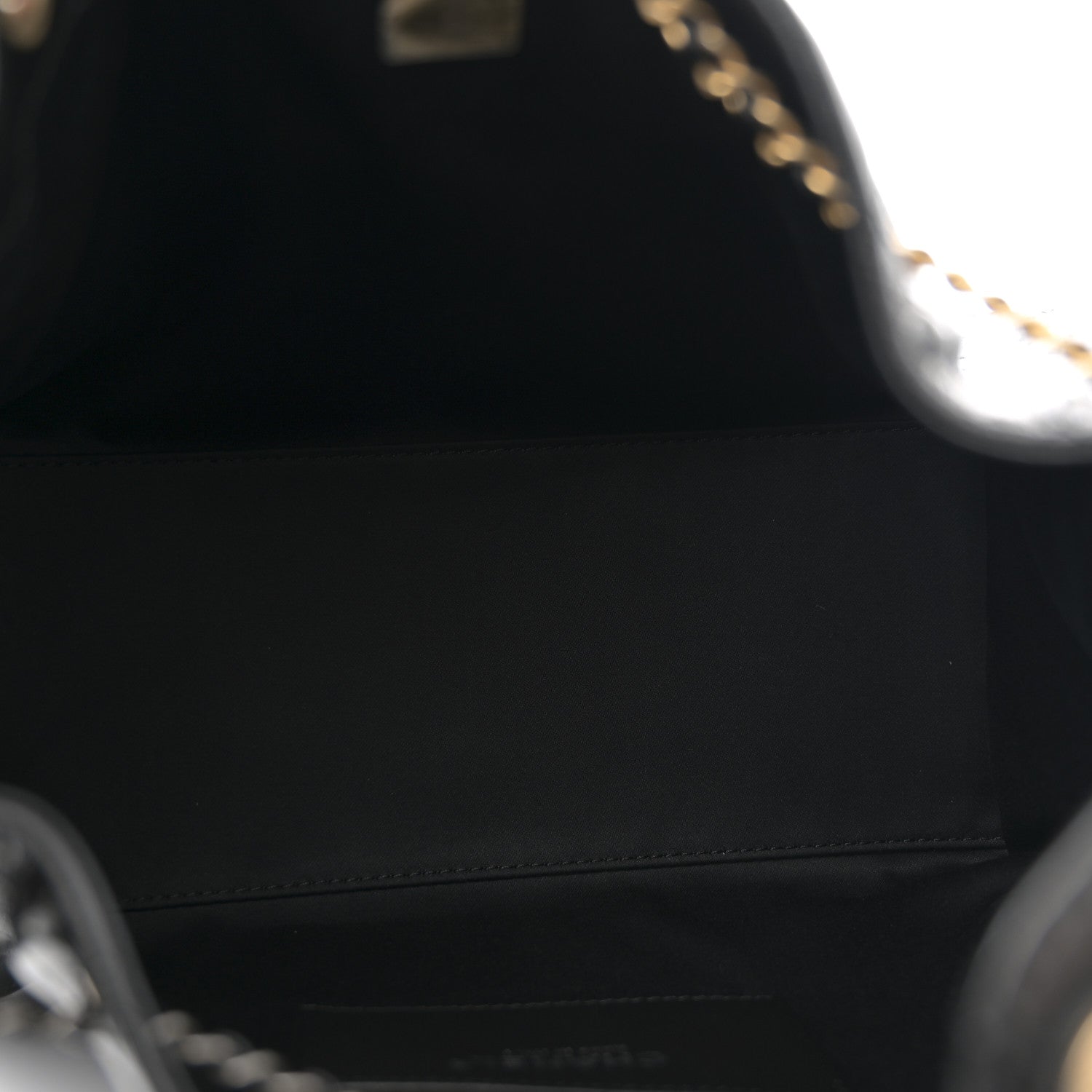 Chanel Shiny Crumpled Calfskin Quilted Small Chanel 25 Handbag Black 4 of 10