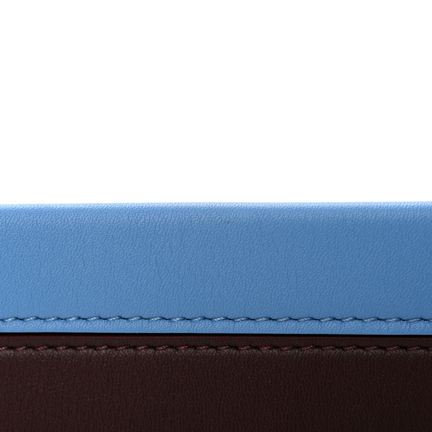 Calfskin Cluny MM Shoulder Strap Blue Glacial