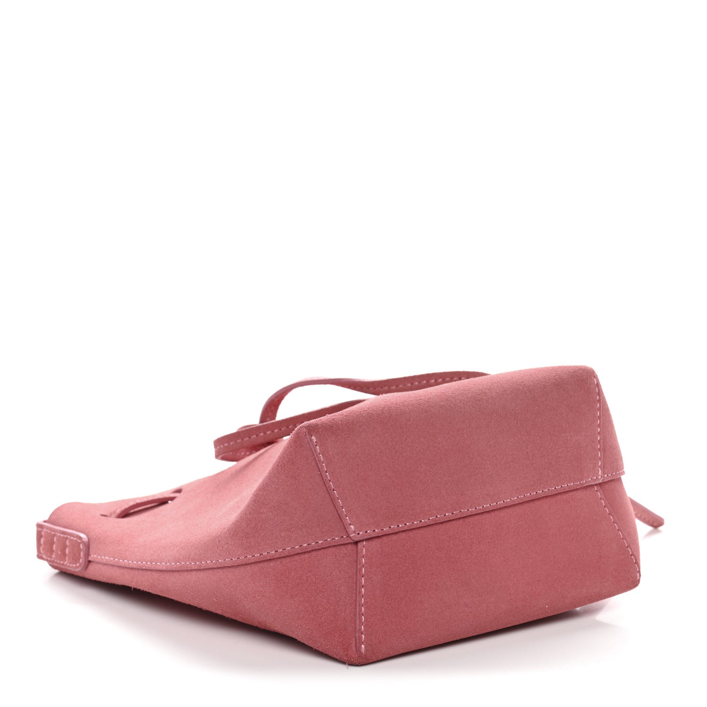 Suede Mini Mini Bucket Bag Blush
