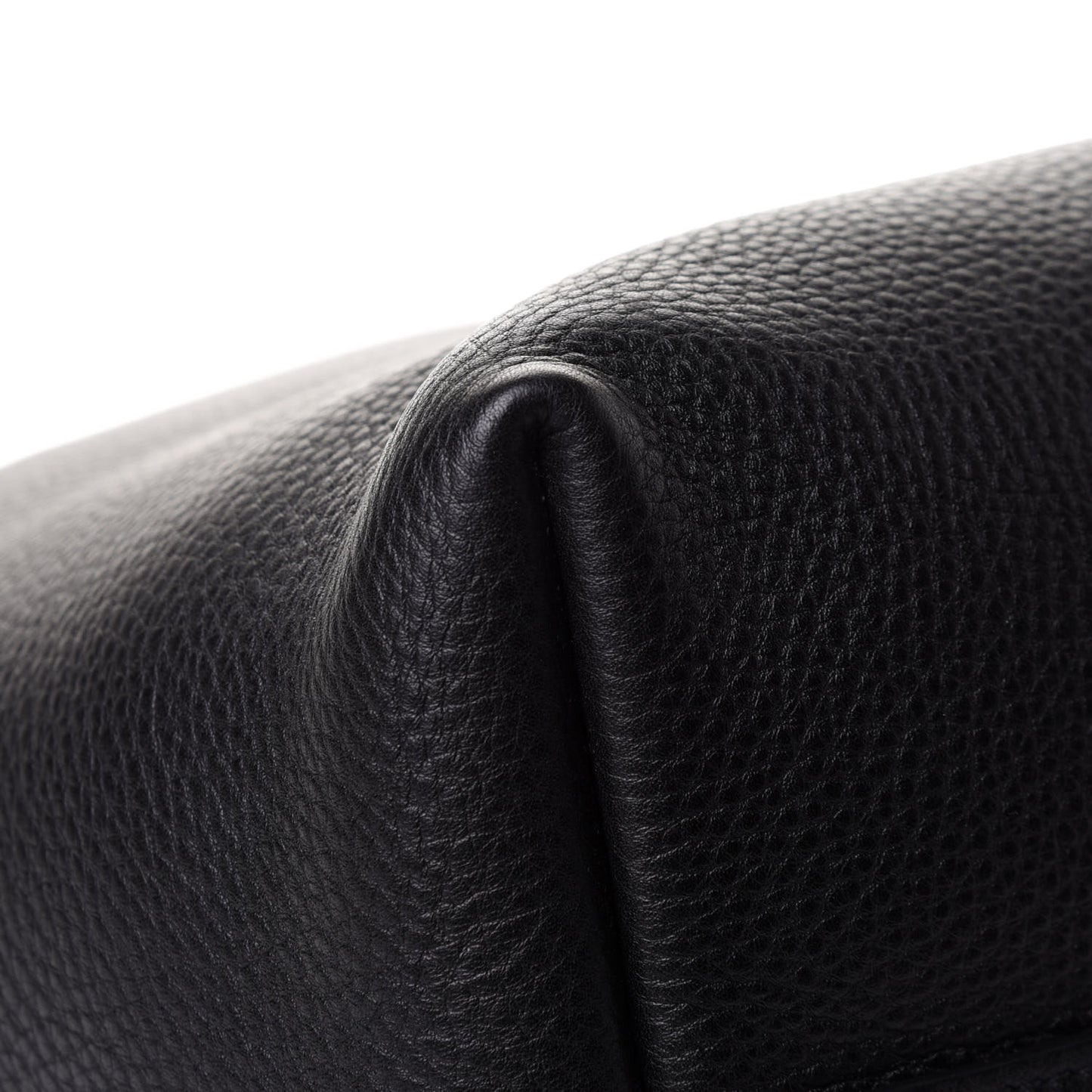 Vitello Daino Etiquette Shopping Bag Black