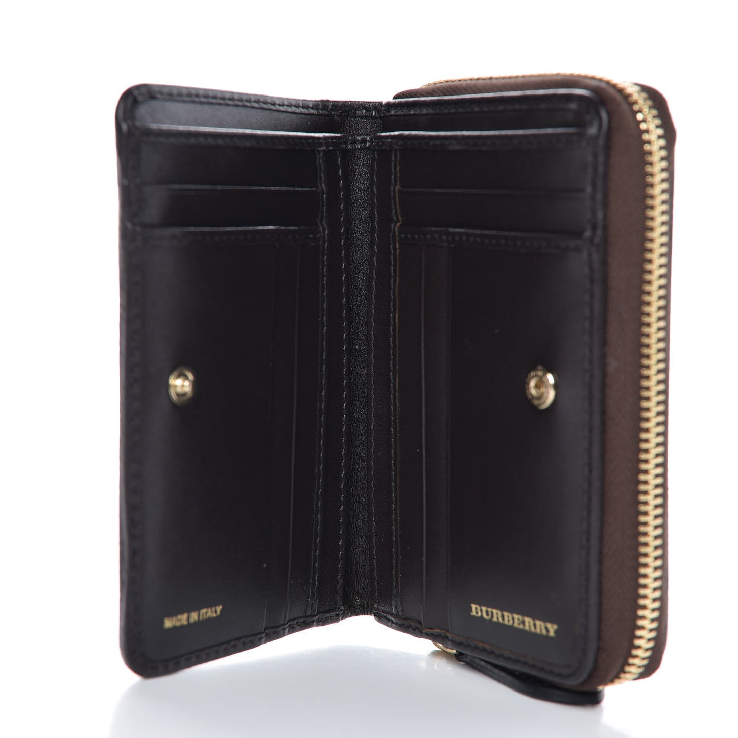 Haymarket Check Medium Burleigh Zip Wallet Chocolate
