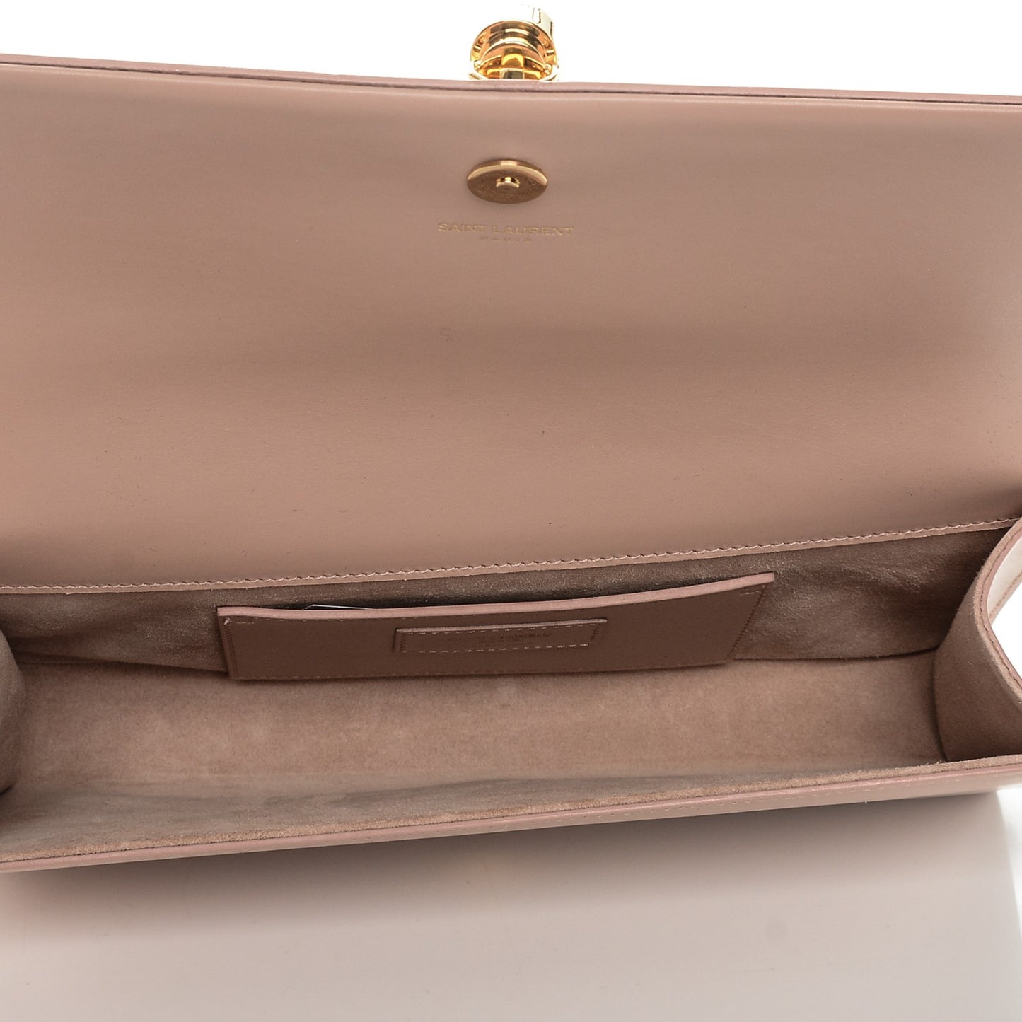 Calfskin Classic Monogram Tassel Clutch Nude