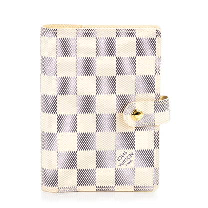 Louis Vuitton Damier Azur Small Ring Agenda Cover 1 of 7