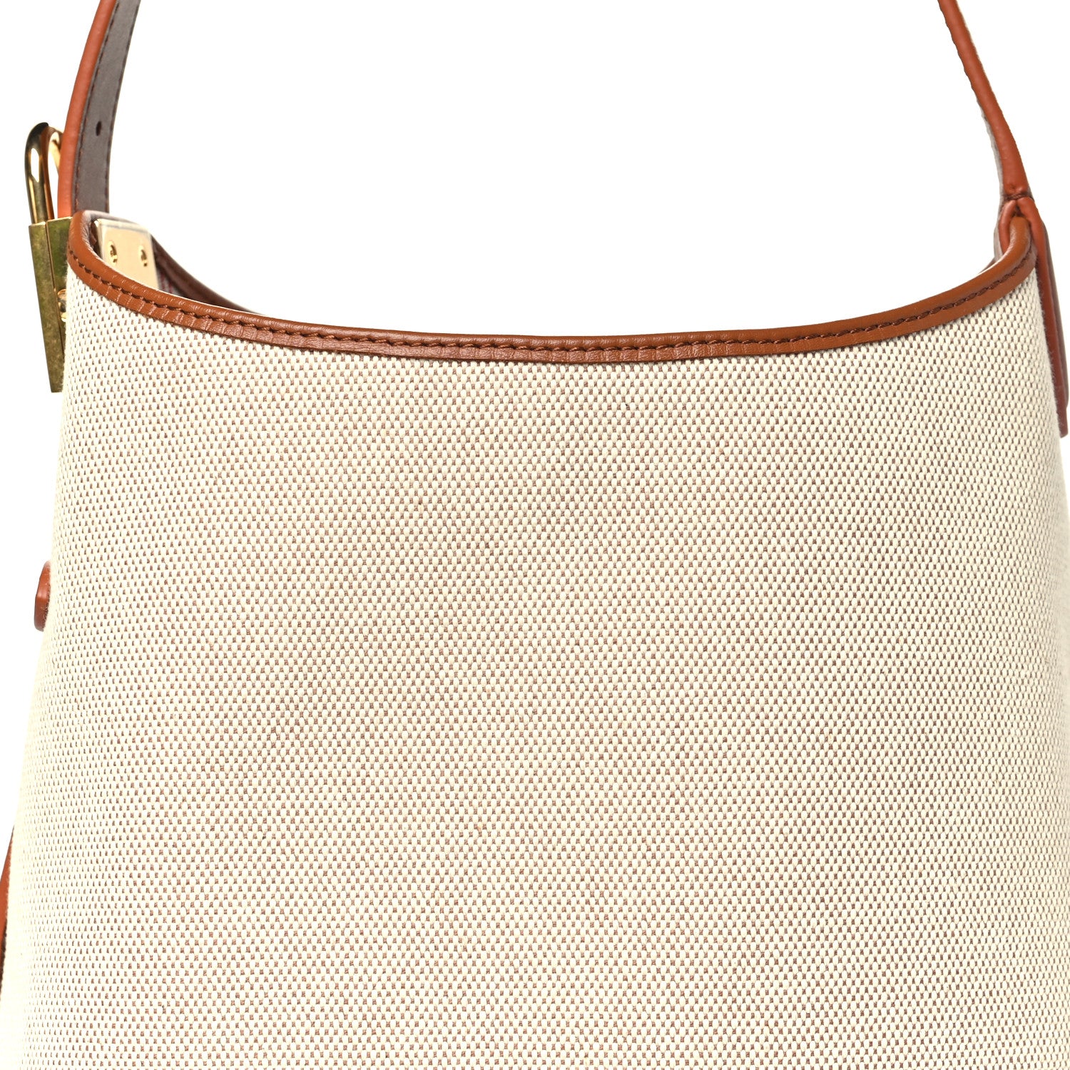 Louis Vuitton Canvas Calfskin Low Key Hobo PM Ecru Cognac 8 of 10