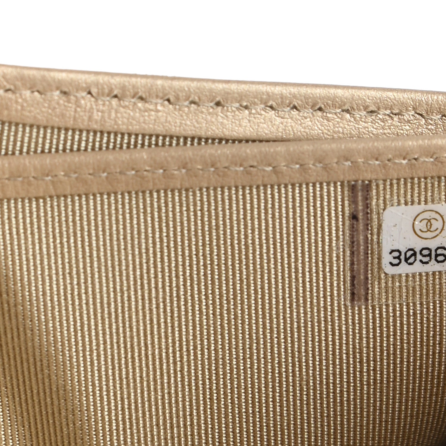 Chanel Metallic Lambskin Quilted Compact Flap Wallet Gold 8 of 8