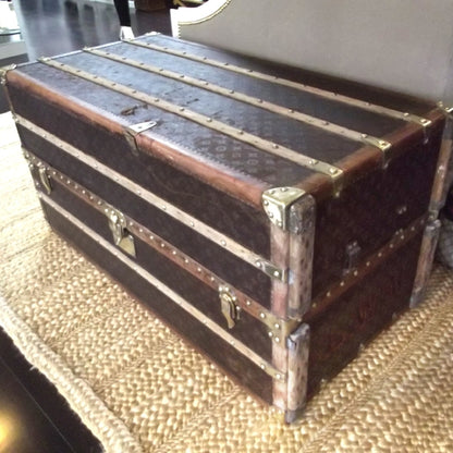 Louis Vuitton Antique WARDROBE Steamer TRUNK 3 of 11