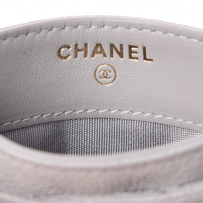 Chanel Caviar Quilted Boy Card Holder Grey 6 of 8