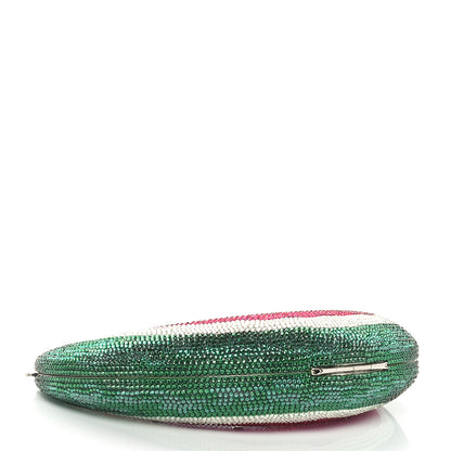 Judith Leiber Crystal Watermelon Crescent Minaudiere Clutch 5 of 11