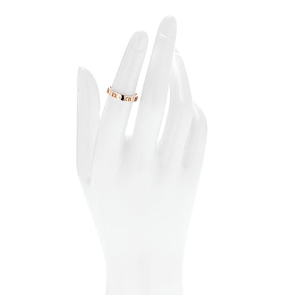 Tiffany 18K Rose Gold Diamond Atlas Pierced Ring 50 5.25 2 of 5
