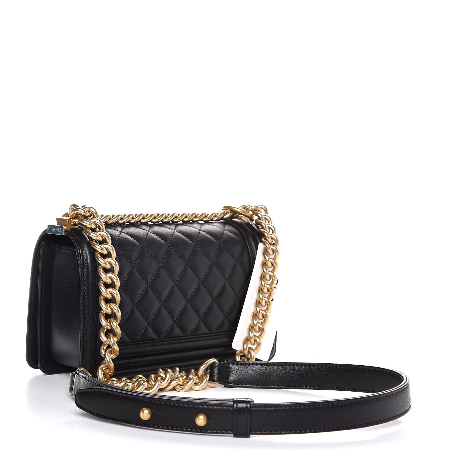 Chanel Lambskin Quilted Small Boy Flap Black 3 of 8