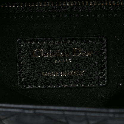 Christian Dior Lambskin Cannage Medium Lady Dior Black 6 of 6