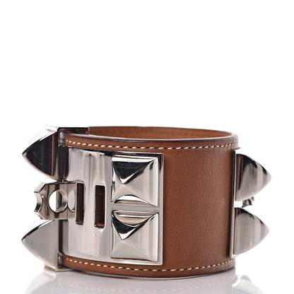 Hermes Barenia Collier de Chien CDC Bracelet S Fauve 4 of 6