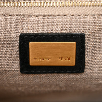 Fendi Snakeskin Calfskin Silvana Top Handle Bag 6 of 10