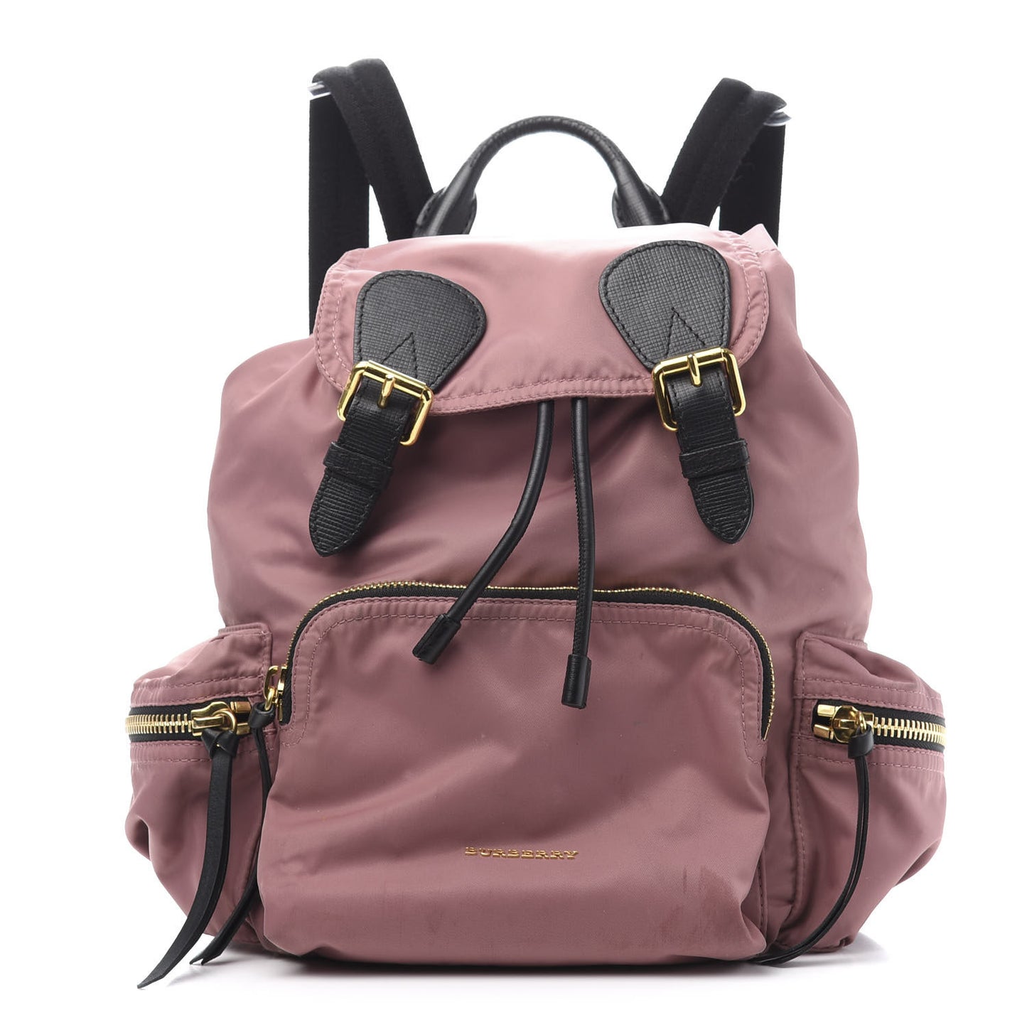 Nylon Medium Rucksack Backpack Mauve Pink