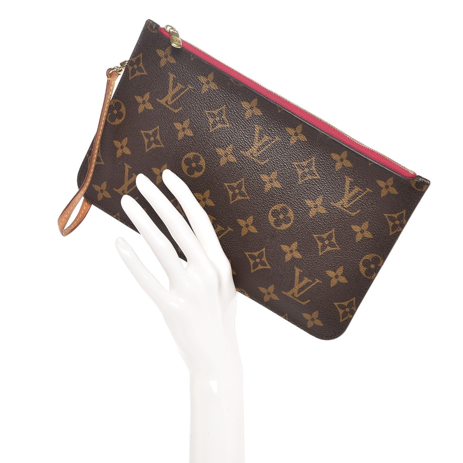 Louis Vuitton Monogram Neverfull MM GM Pochette Pivoine 2 of 10