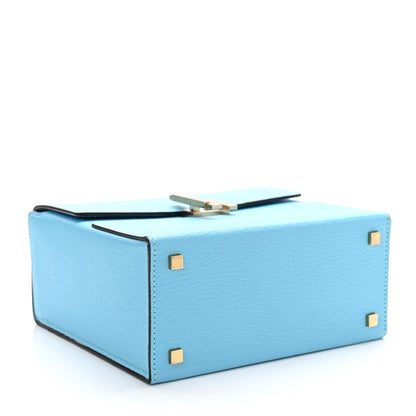 Hermes Chevre Mysore Cinhetic Boxy Top Handle Bag Bleu De Nord 4 of 12