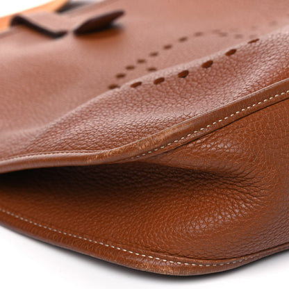 Hermes Taurillon Clemence Evelyne GM Gold 6 of 13