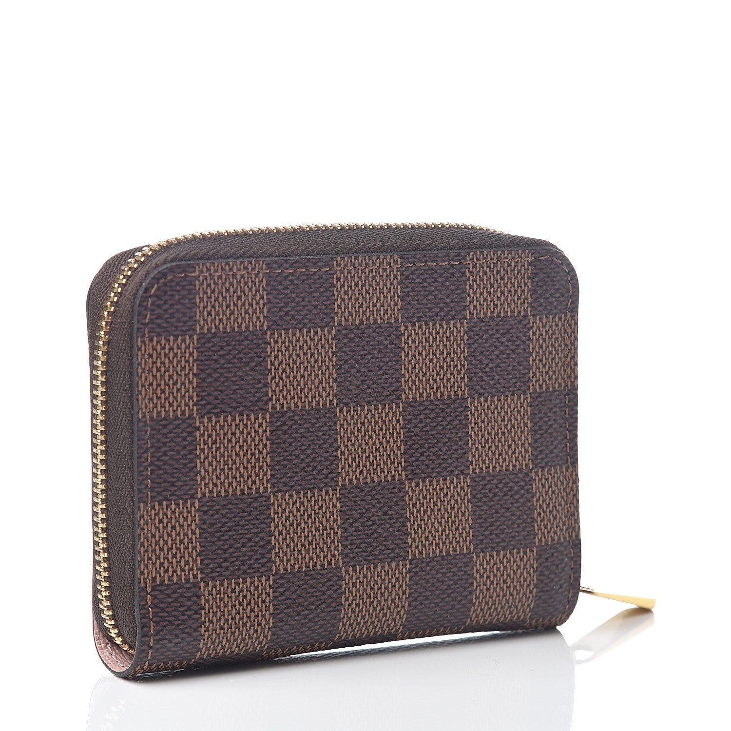 Louis Vuitton Damier Ebene Zippy Coin Purse Rose Ballerine 2 of 5