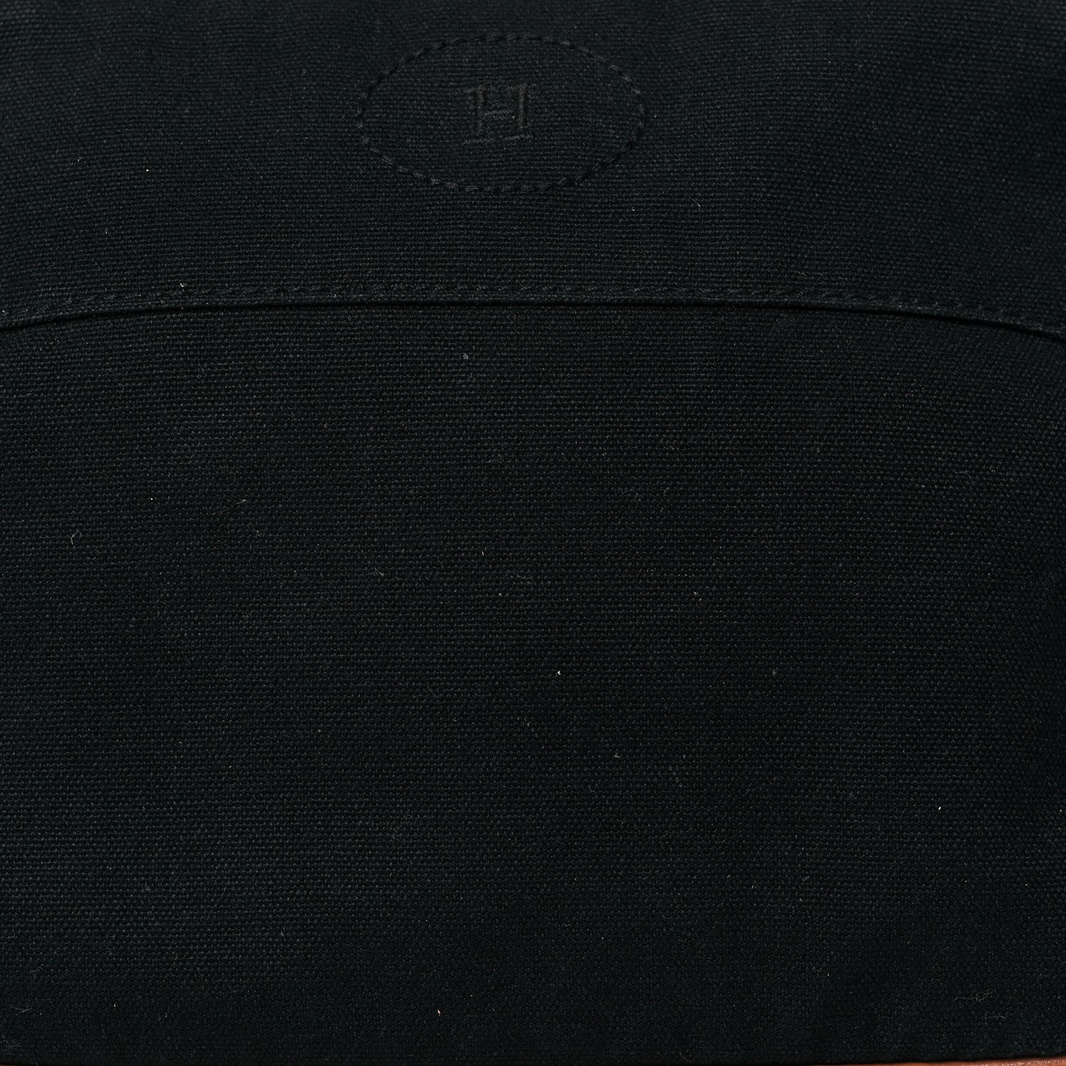 Hermes Cotton Canvas Bolide Travel Cosmetic Pouch MM Black 8 of 11