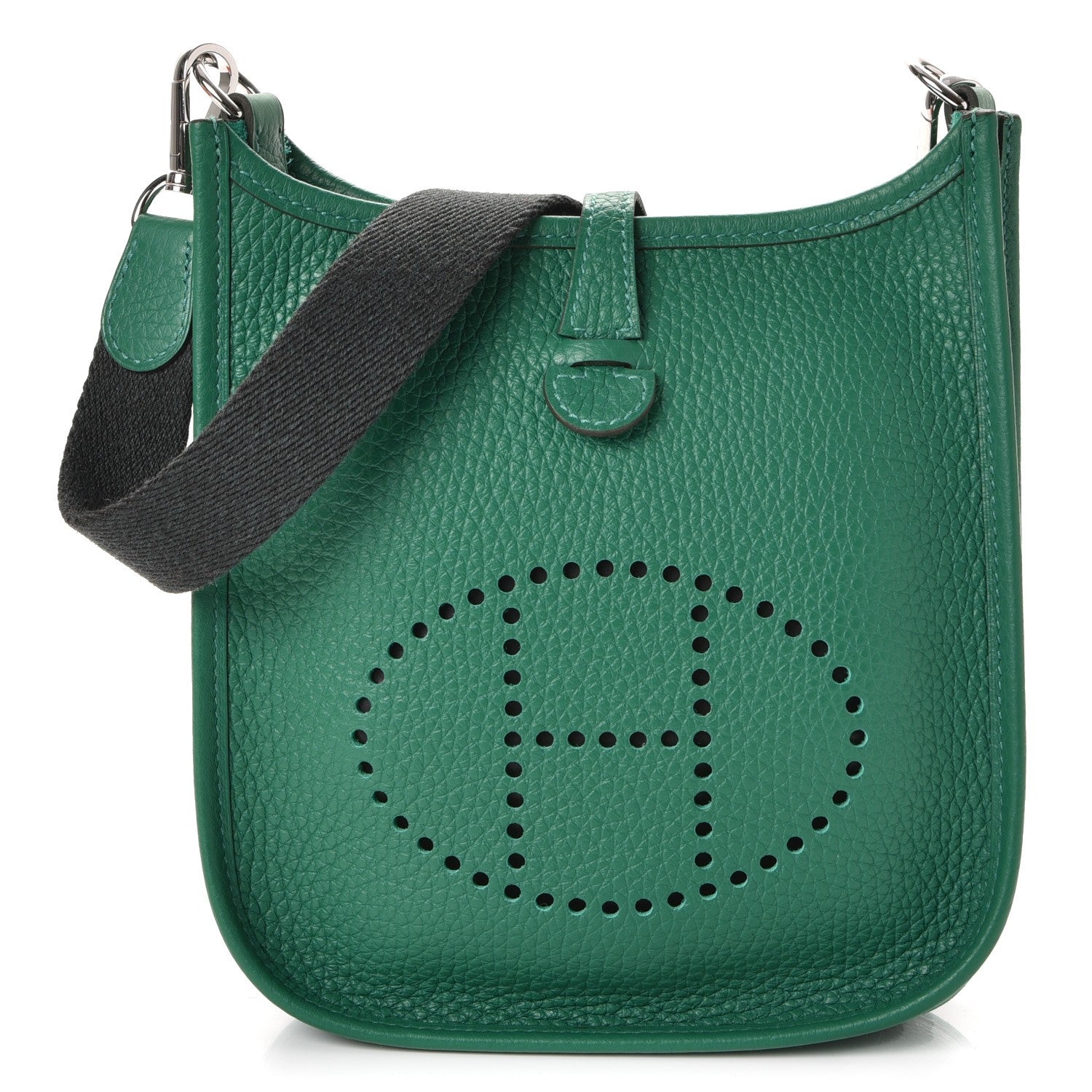 Hermes Taurillon Clemence Amazone Evelyne TPM Vert Vertigo 1 of 8