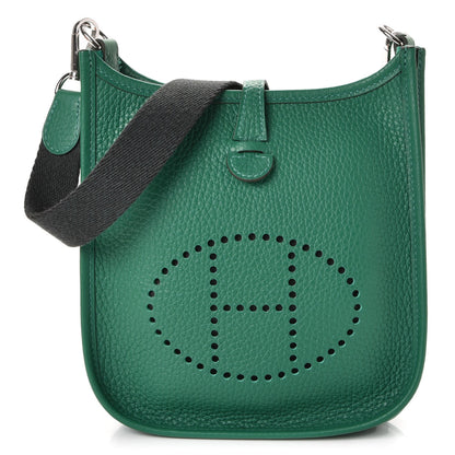 Hermes Taurillon Clemence Amazone Evelyne TPM Vert Vertigo 1 of 8