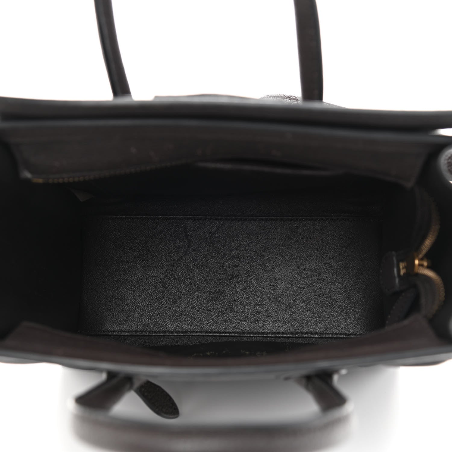 Celine Goatskin Nano Luggage Dark Taupe 4 of 10