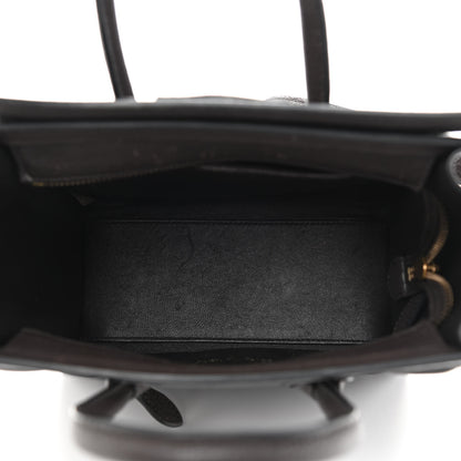 Celine Goatskin Nano Luggage Dark Taupe 4 of 10