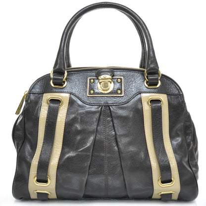 Marc Jacobs Leather Striping Hudson Tote Chili Dark Brown 1 of 11