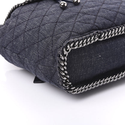 Stella McCartney Denim Quilted Falabella Backpack Blue 7 of 9