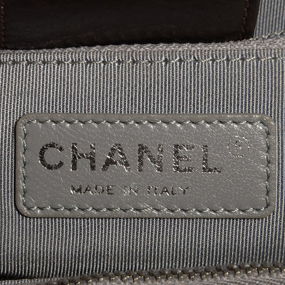 Chanel Metallic Deerskin Cerf Executive Shopper Tote Brown 7 of 8