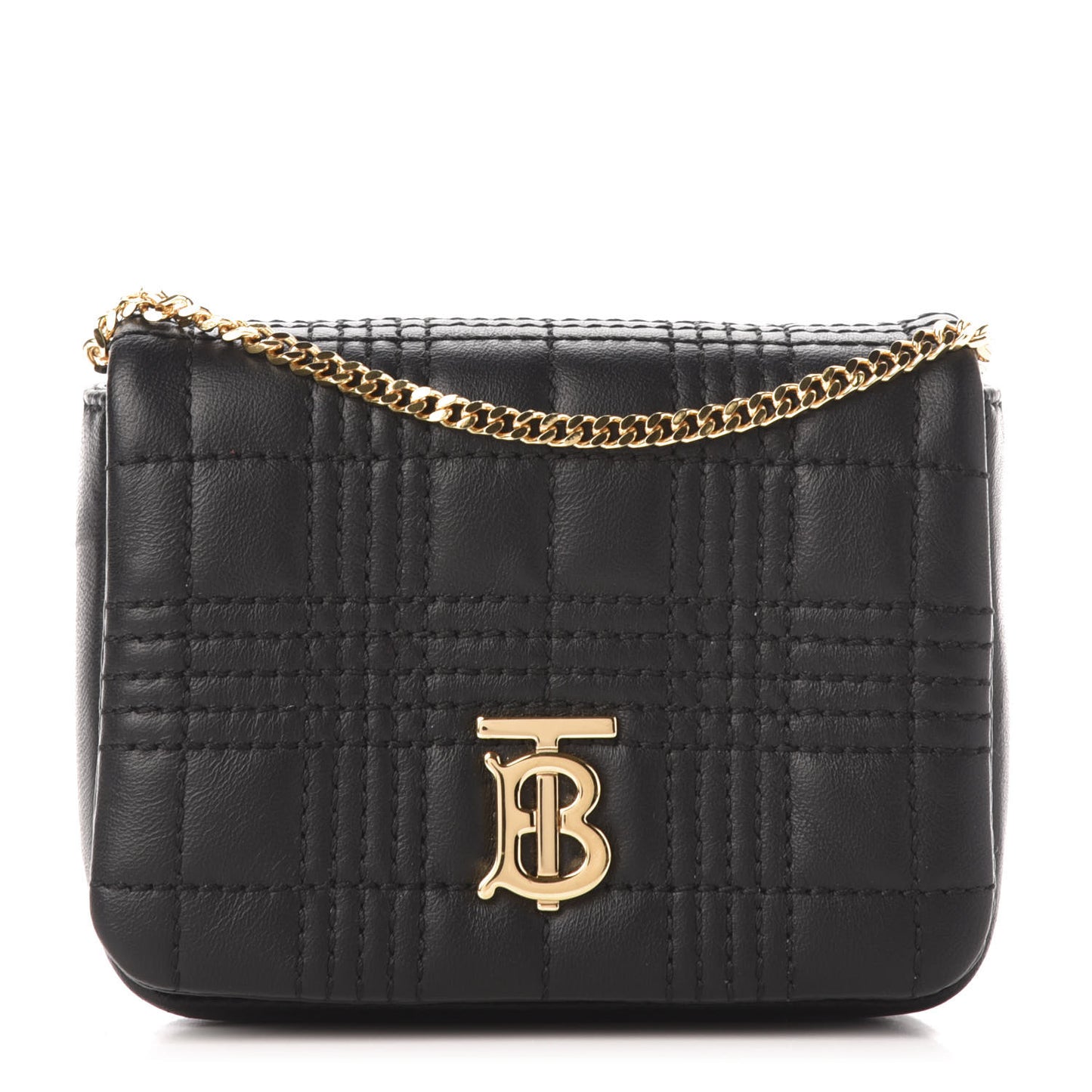 Lambskin Quilted Micro Lola Bag Black