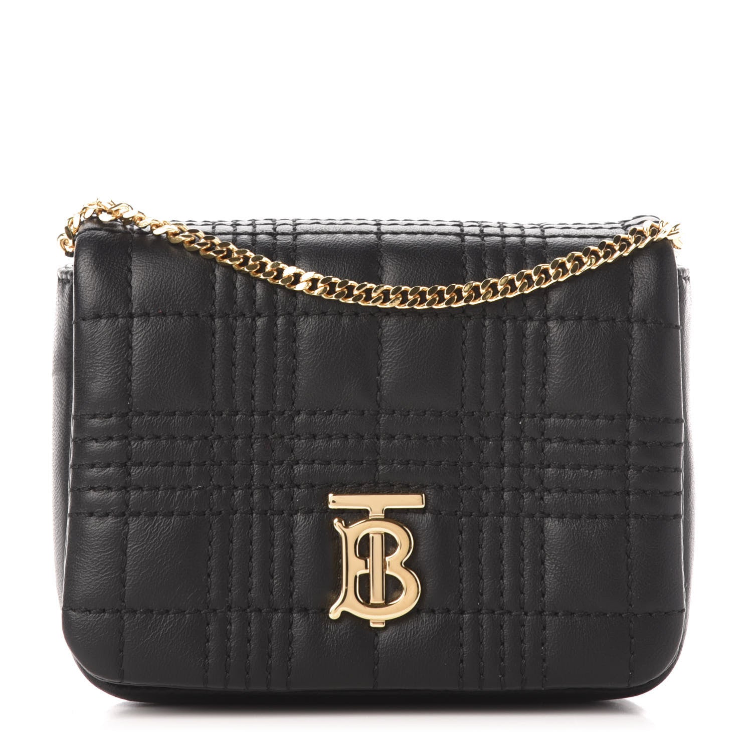 Burberry Lambskin Quilted Micro Lola Bag Black 1 of 11