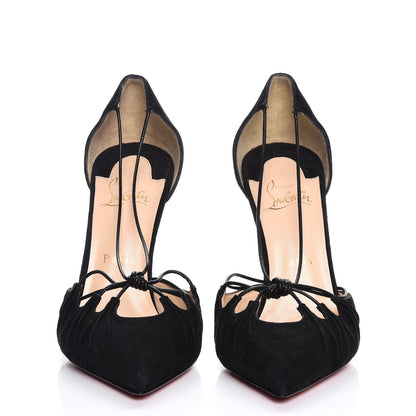 Christian Louboutin Suede Riri 100 Pumps 39 Black 2 of 13
