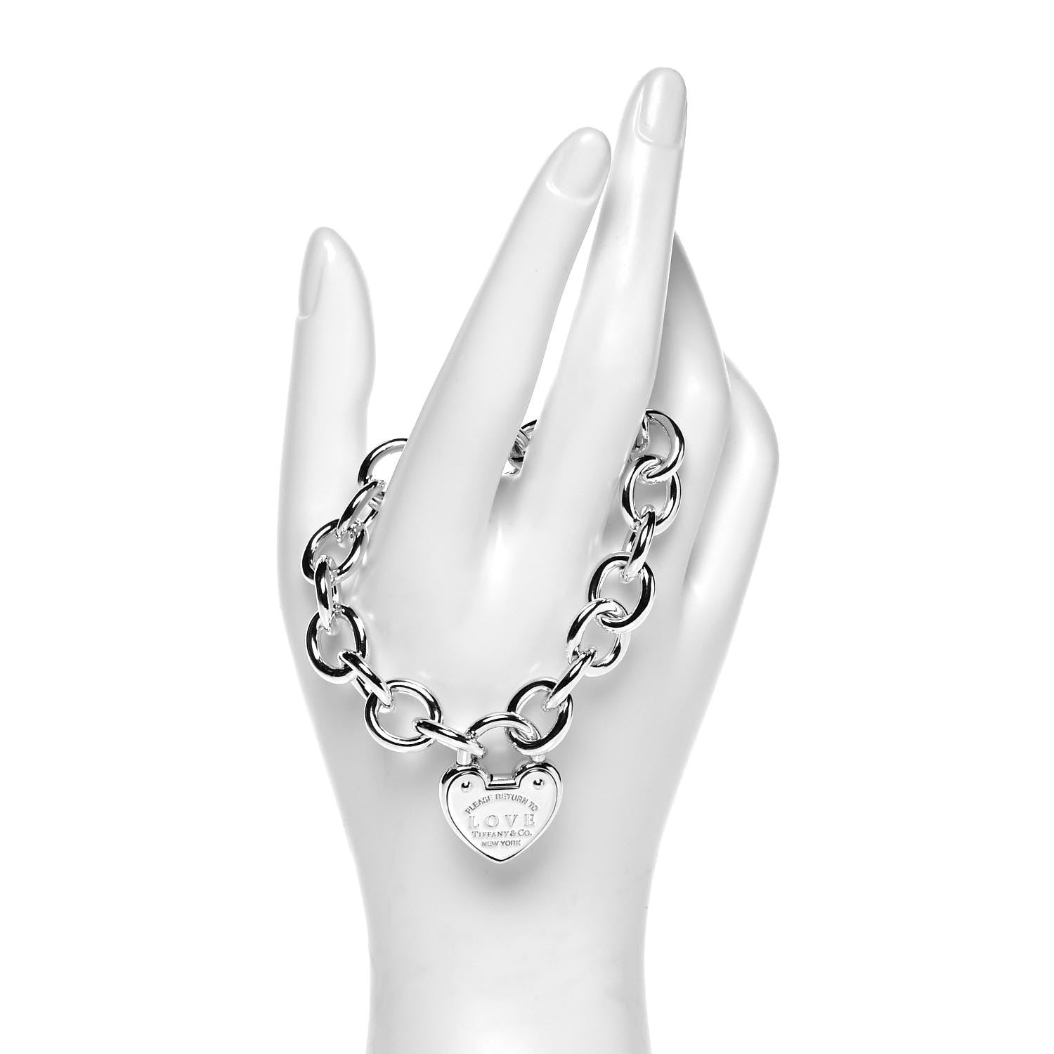 Tiffany Sterling Silver Return to Tiffany Love Lock Bracelet 2 of 4