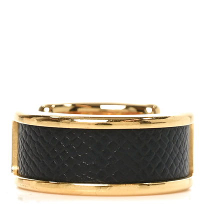 Hermes Madame Calfskin Olympe Ring XS 50 5.25 Black 3 of 4