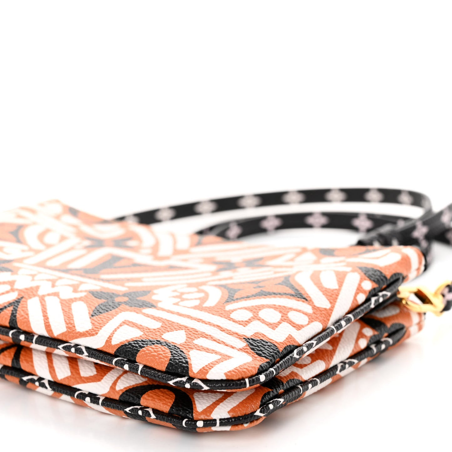 Monogram Giant Crafty Double Zip Pochette Creme Caramel