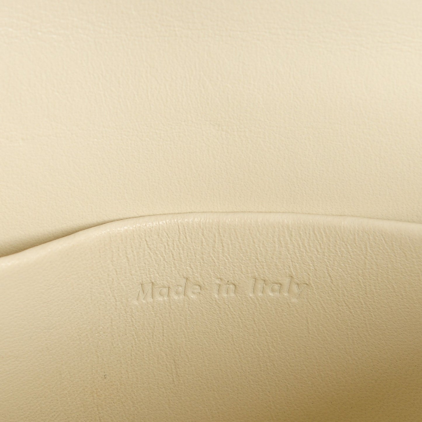 Grained Calfskin Small Trotteur White