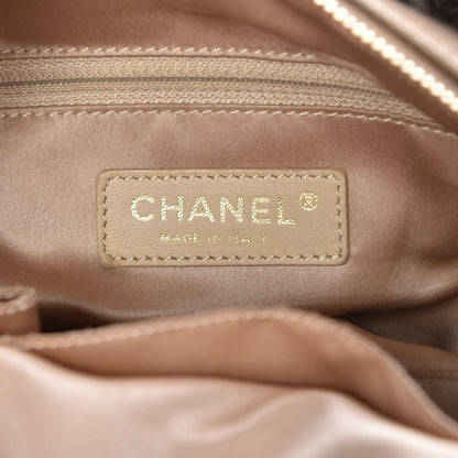 Chanel Lambskin Bubble Quilt Bowler Dark Beige 6 of 9