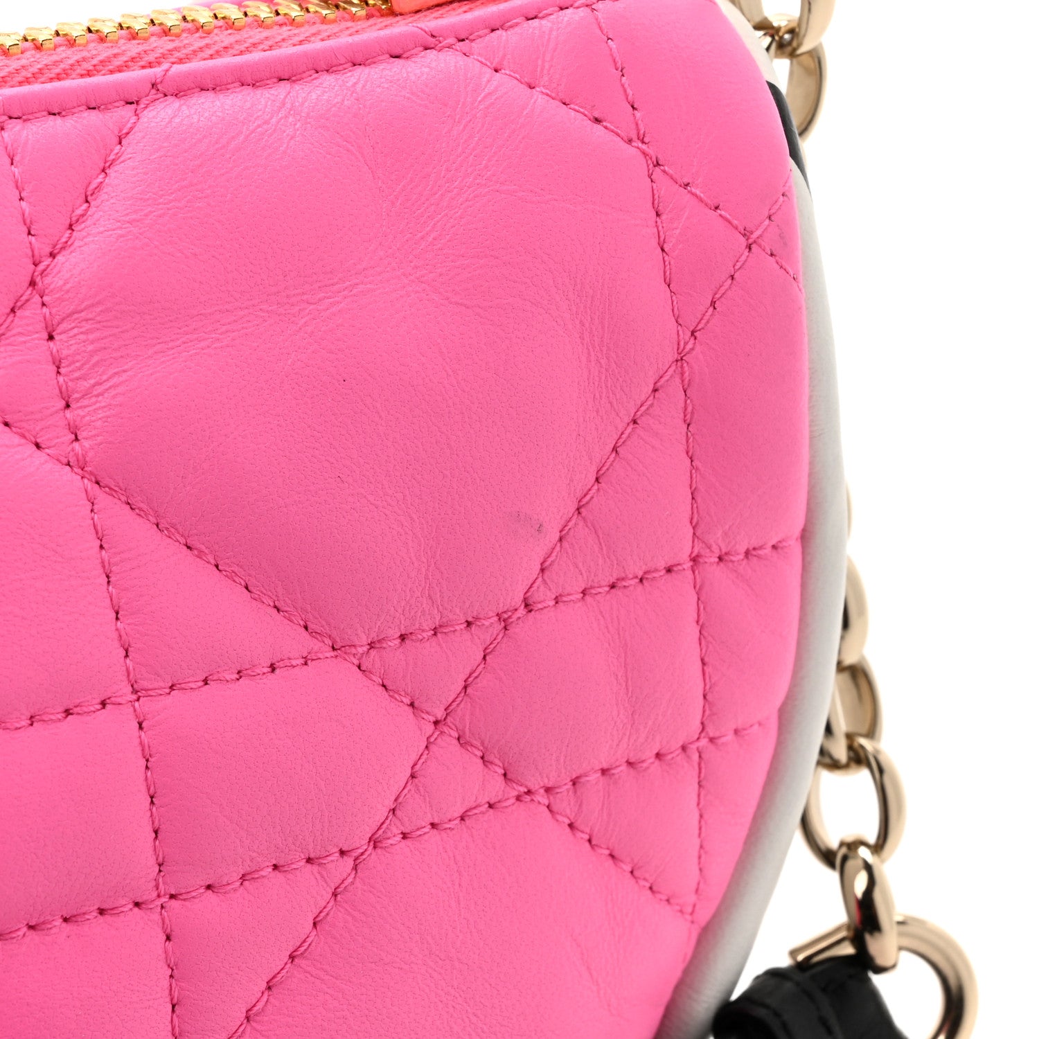 Christian Dior Lambskin Cannage Small Dior Vibe Hobo Bag Pink 12 of 12