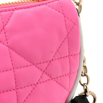 Christian Dior Lambskin Cannage Small Dior Vibe Hobo Bag Pink 12 of 12