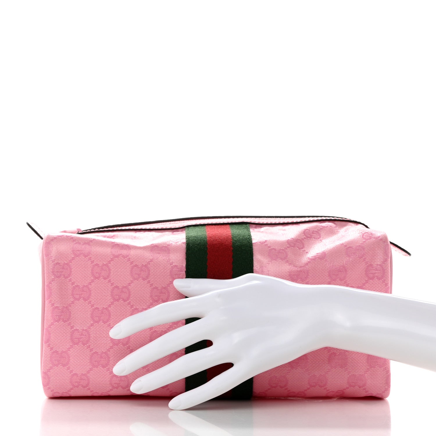 Gucci Imprime Monogram Web Cosmetic Case Pink 2 of 6