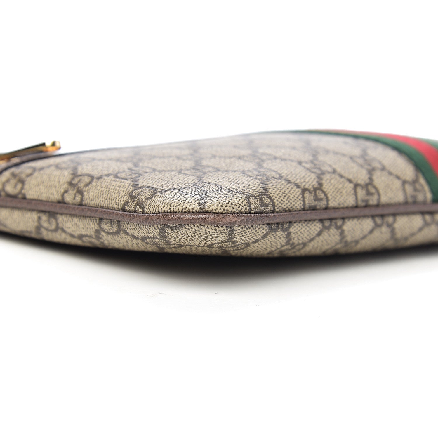 Gucci GG Supreme Monogram Large Ophidia Pouch Clutch Brown 7 of 9