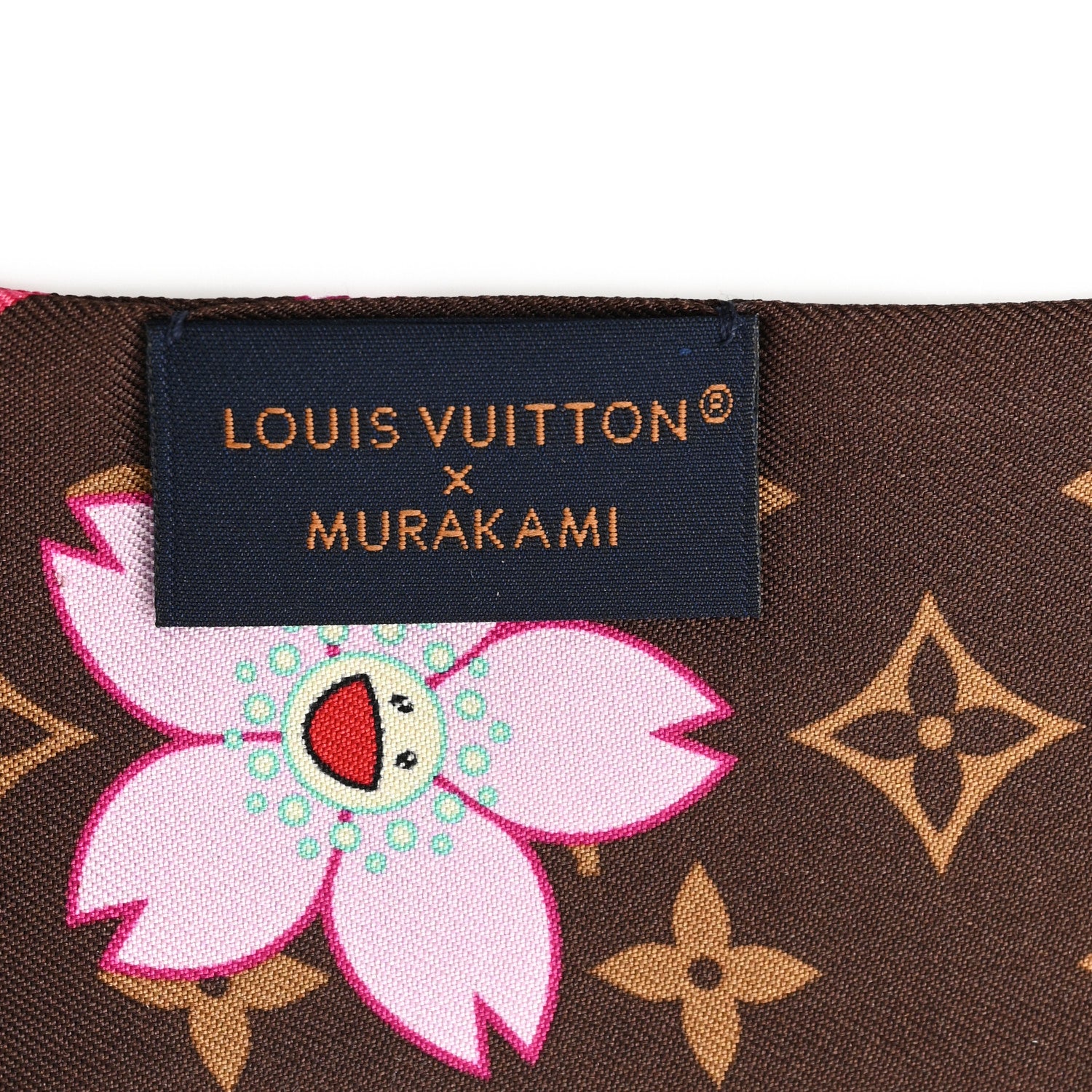 Louis Vuitton LV X TM Silk Monogram Cherry Blossom BB Bandeau Tan
