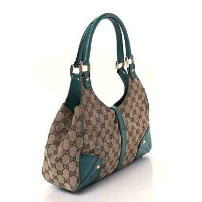 Gucci Monogram Calfskin Large Bardot Shoulder Bag Turquoise 3 of 10
