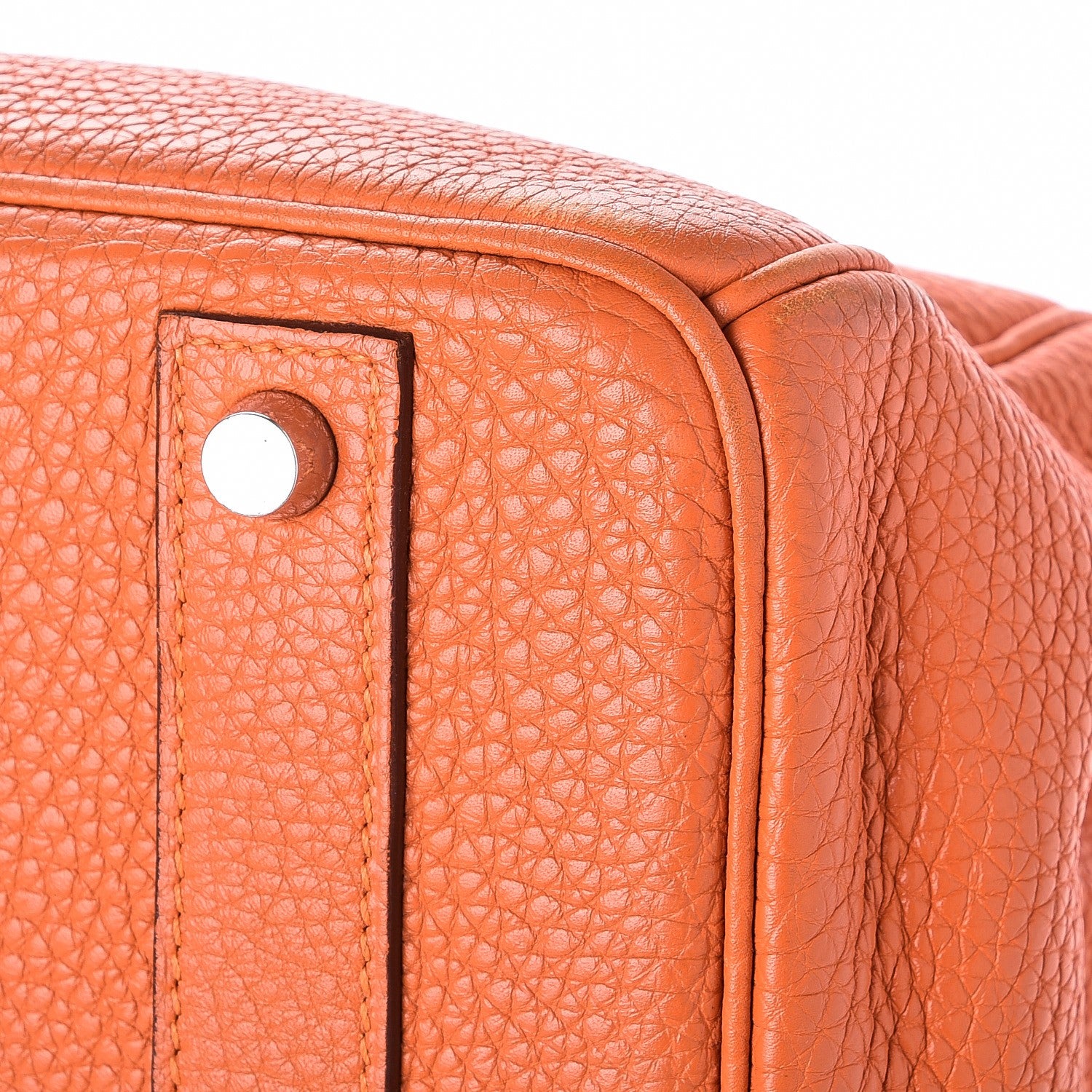 Hermes Taurillon Clemence Birkin 40 Orange 35 of 35