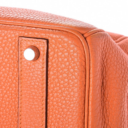 Hermes Taurillon Clemence Birkin 40 Orange 35 of 35