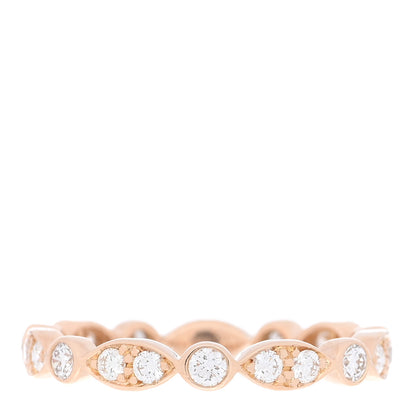 Tiffany 18K Rose Gold Diamond Jazz Band Ring 54 7 1 of 4