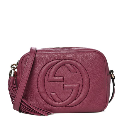Gucci Pebbled Calfskin Small Soho Disco Bag Peonia Flower 1 of 13